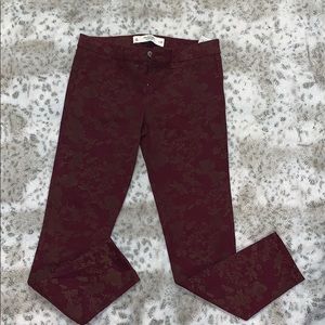 Abercrombie & Fitch Maroon pants